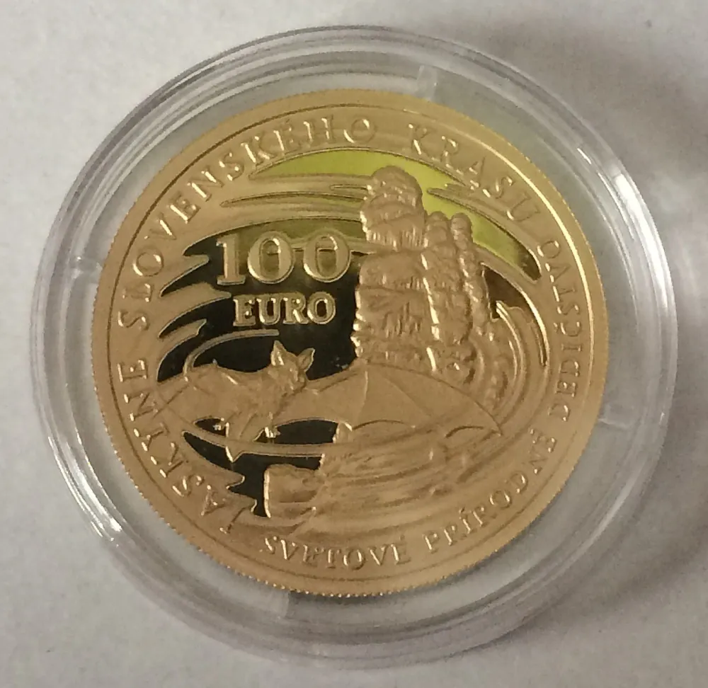 2017 - 100 Euro - Jaskyne Slovenského krasu PROOF
