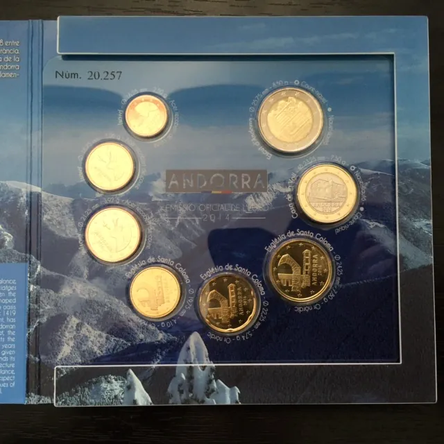 2014 - Pamätná minca Andorra 2€ / sada
