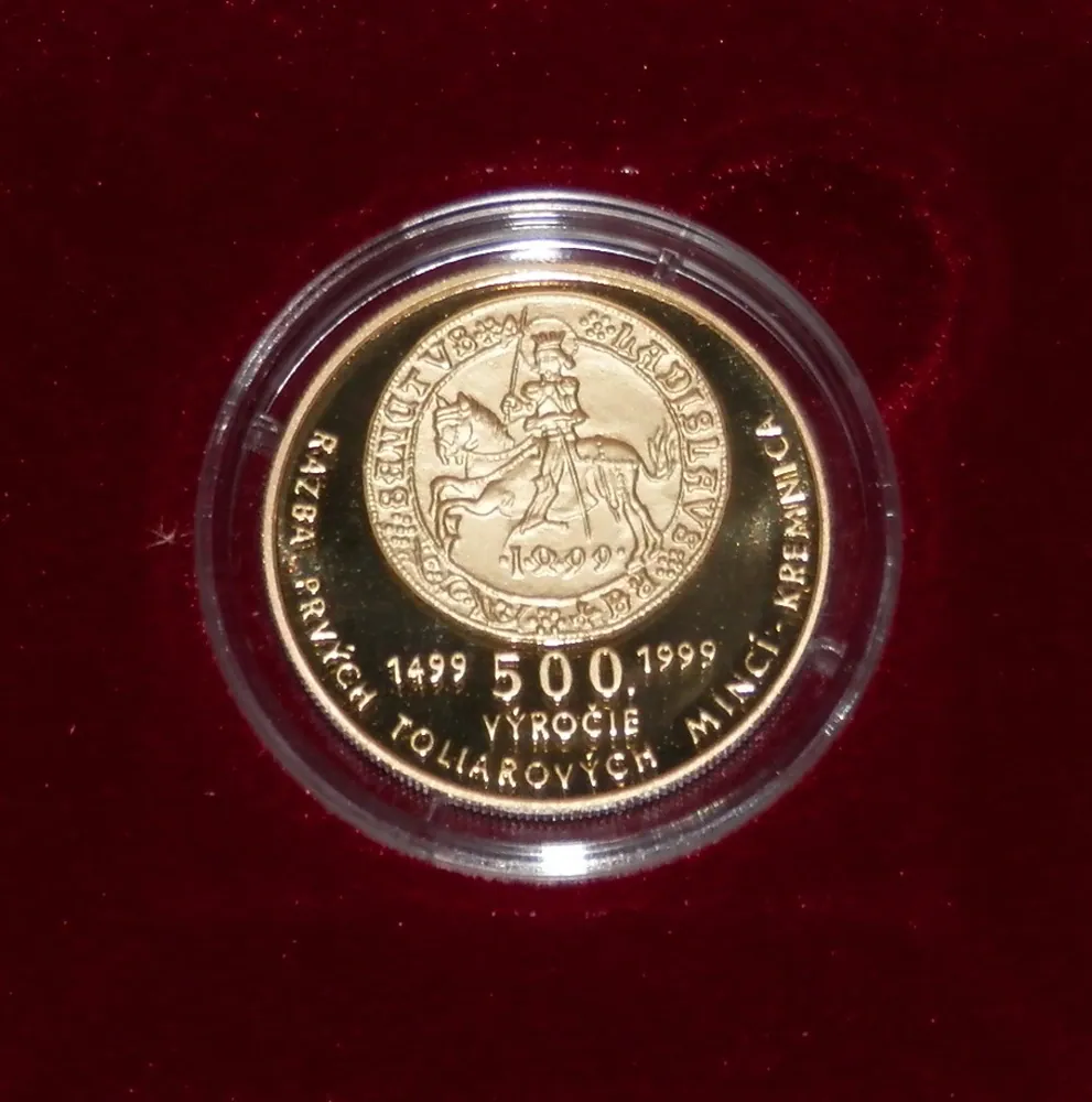 1999 - 5000 SK Kremnica - Ražba prvých toliarových mincí