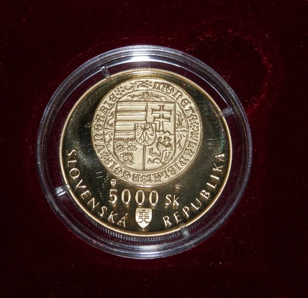 1999 - 5000 SK Kremnica - Ražba prvých toliarových mincí