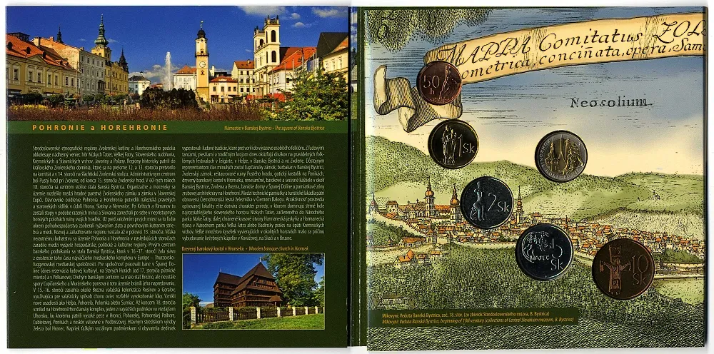 2008 Sada Slovenských mincí - Historické regióny Slovenska