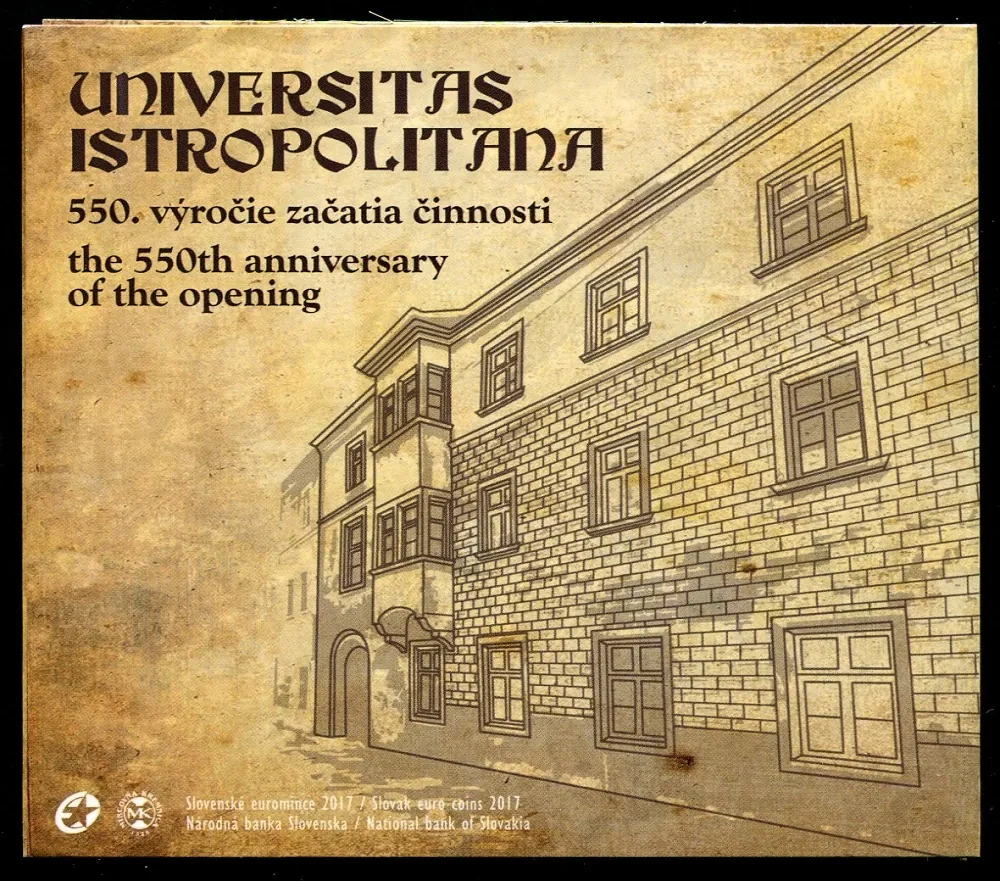 2017 Sada Slovenských euromincí Univerzita Istropolitana