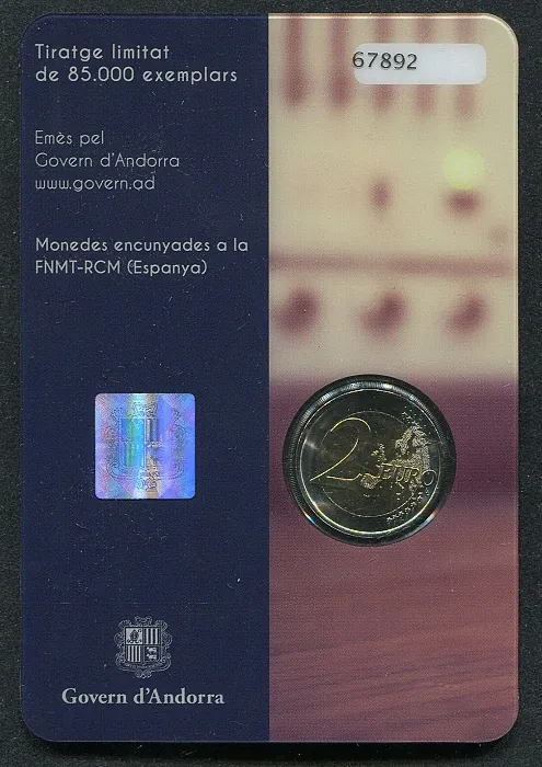 2016 - Pamätná minca Andorra 2€