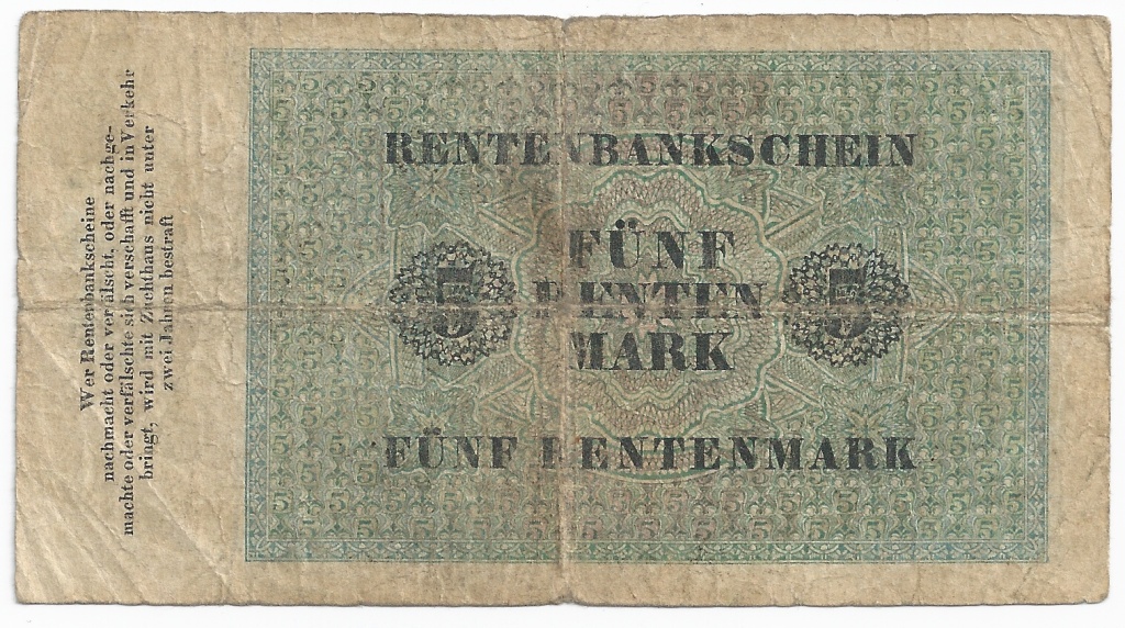 5 Rentenmark - Nemecko, Séria Q