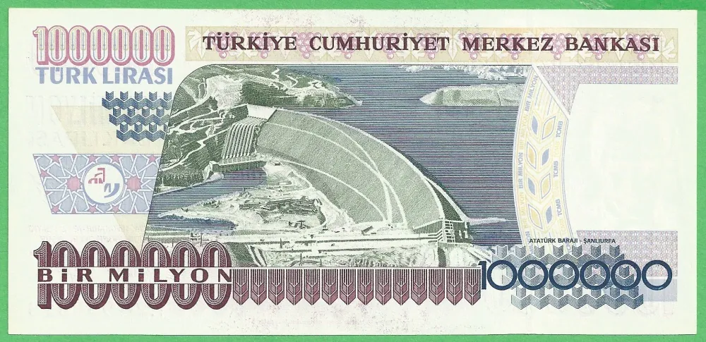 1000000 Lira - Turecko