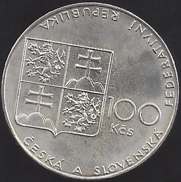 180/ 100 Kčs 1990- ČSR