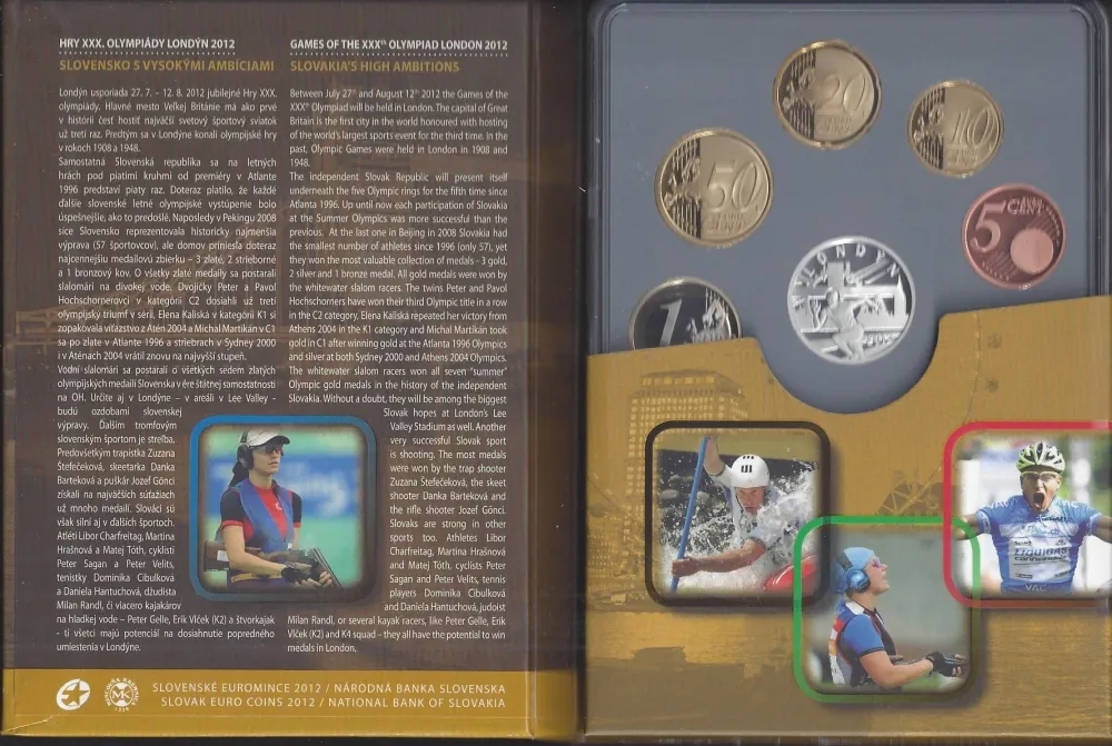 2012 Sada mincí Letné olympijské hry Londýn PROOF
