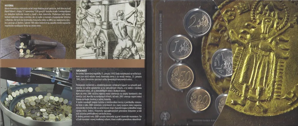 2012 Sada mincí Slovenskej republiky - Mincovňa Kremnica, histór