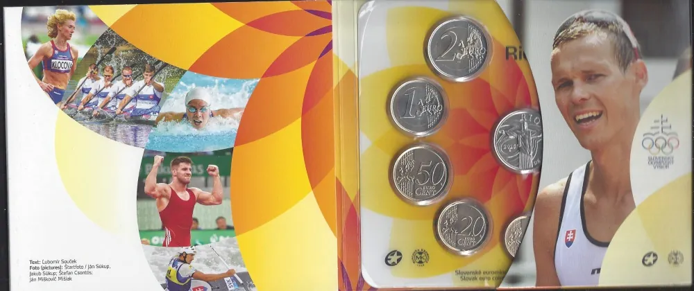 2016 Sada Slovenských Euro mincí Rio de Janeiro
