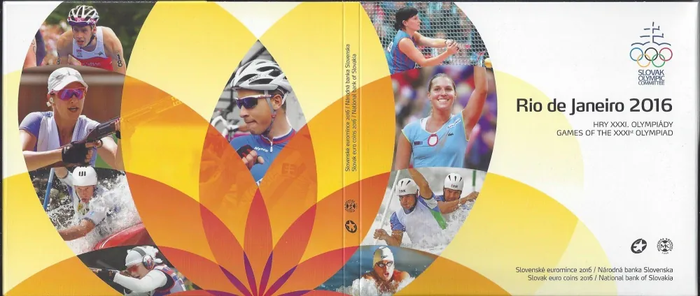 2016 Sada Slovenských Euro mincí Rio de Janeiro
