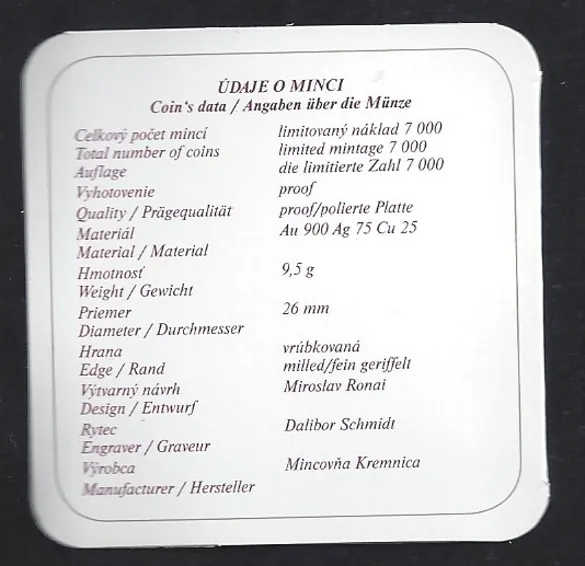 2006 - 5000 SK - Mojmír II. PROOF