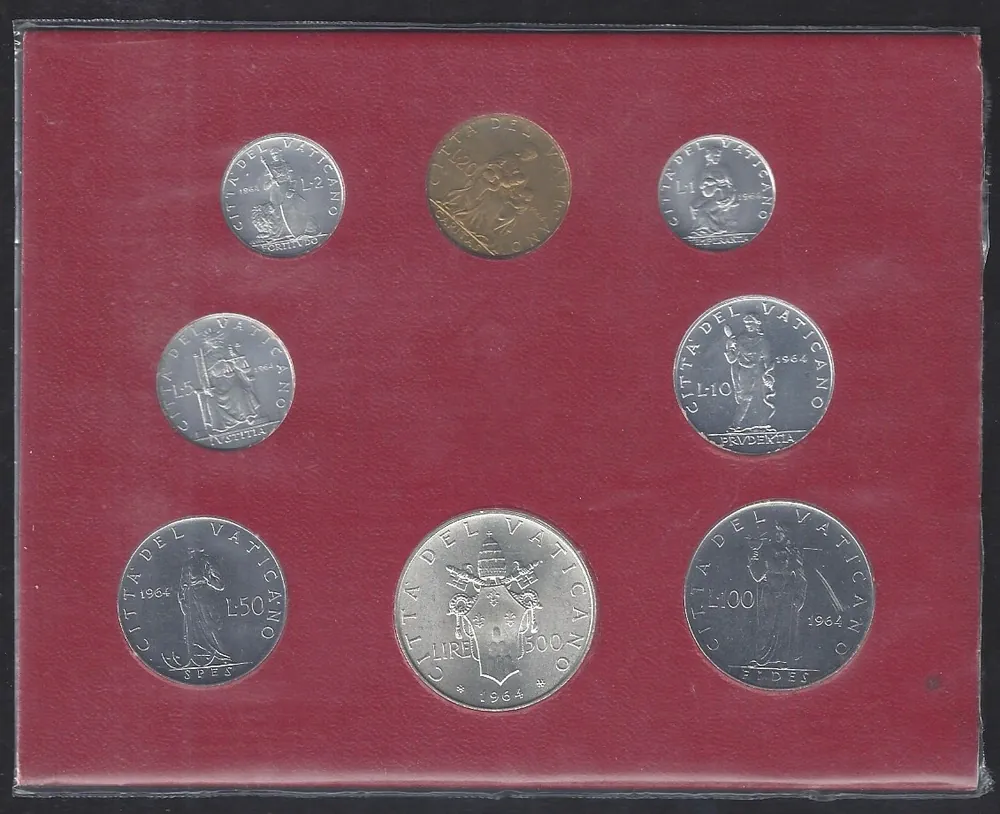 Vatikán sada mincí 1964